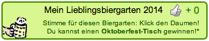 Das ist nur eine Illustration als Beispiel. Um für einen Biergarten abzustimmen, gehe bitte auf die Seite des Biergartens, und klicke dort dann auf den Daumen.